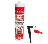 Le produit d'étanchéité haute température +1500 ̊C monocomposant pour le remplissage des interstices, fissures et cavités pour l'assemblage de: cheminées chaudières cheminées fumoirs 310 ml