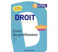 Droit Tle Stmg Le Programme En Situations - Livre Du Professeur