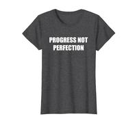 Le progrès, Pas la Perfection T-Shirt, Femme, Chiné Foncé, M