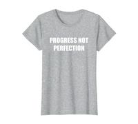 Le progrès, Pas la Perfection T-Shirt, Femme, Gris Chiné, XXL
