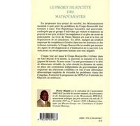 Le projet de société des Matsouanistes - Pierre Mantot - L'harmattan - broché - Etude