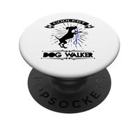 Le promeneur de Chien Le Plus Cool pour Les promeneurs de Chiens Occasionnels ou Professionnels PopSockets PopGrip Adhésif