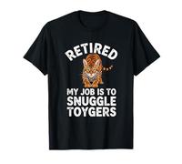 Le propriétaire d'un Toyger a Pris sa Retraite. Mon Travail consiste à blottir Un Amoureux des Chats avec Humour T-Shirt
