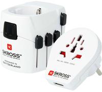 Le puissant adaptateur de voyage à 3 broches pour les voyageurs du monde entier disposant d'un port USB.