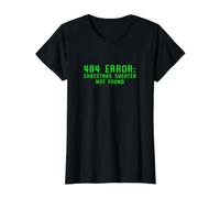 Le Pull de Noël Error 404 Not Found Funny Geeky Nerdy Ugly T-Shirt Graphique avec Valeur, Femme, Noir, XL