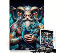 Le Puzzle Argus Giant Chronicles pour Adolescents 1000 pièces, Un Jeu d'entraînement cérébral Simple et Amusant, Un Cadeau précieux 38x52cm