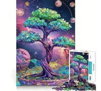 Le Puzzle Cosmic Bonsai de 1000 pièces pour Adolescents, Un Jeu Stimulant pour l'esprit, Un Passe-Temps Calme, Une découpe précise, Un Joli Cadeau 38x52cm
