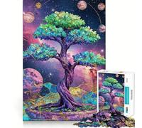 Le Puzzle Cosmic Bonsai pour Adolescents, 1000 pièces, améliore la mémoire, Calme et Amusant, Bords précis, Cadeau Artistique 50x75cm