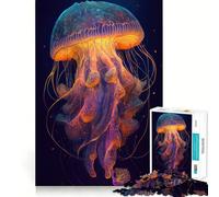 Le Puzzle de 1000 pièces La méduse mystérieuse pour Adolescents Jeu de logique et de Sens, Divertissement paisible, Bords Lisses, Cadeau créatif 38x52cm