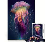 Le Puzzle de 1000 pièces La méduse mystérieuse pour Adultes Jeu de logique Pure Un Moment de Paix et de Bien-être Découpe Nette 38x52cm