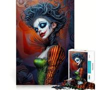 Le Puzzle de 1000 pièces La Reine Clown Sombre pour Adolescents Un Jeu d'adresse Relaxant et ludique, idéal pour se défouler et s'évader Cadeau attentionné 50x75cm