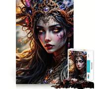 Le Puzzle de 1000 pièces La Reine des Elfes pour Adolescents Jeu Intelligent et Relaxant Assemblage du Motif Liste de souhaits du Père Noël 50x75cm