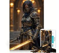 Le Puzzle de 1000 pièces Le Chevalier Assassin pour Adolescents Un Jeu Stimulant pour l'esprit, Un Passe-Temps Calme, Une découpe précise et Un Joli Cadeau 38x52cm