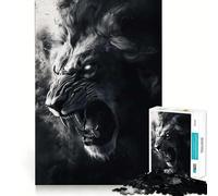 Le Puzzle de 1000 pièces Le Lion Rugissant pour Adolescents Un Jeu de logique et de réflexion Anti-Stress, aux découpes précises, Un Joli Cadeau 38x52cm