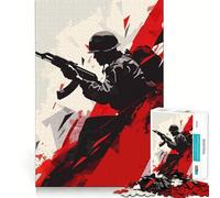 Le Puzzle de 1000 pièces Le Soldat pour Adolescents, Jeu de réflexion, activité à la Maison, découpe Premium, Cadeau de Noël 38x26cm