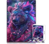 Le Puzzle de 1000 pièces l'ours Majestueux pour Adolescents:Un Jeu de développement de la logique et de la pensée, Un pour des Moments précieux Dimensions:38x52cm