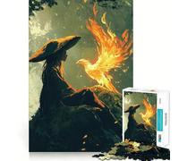 Le Puzzle de 1000 pièces Rencontre enflammée pour Adolescents Jeu Intelligent et Relaxant, Assemblage du Motif Liste de souhaits du Père Noël 38x26cm