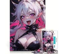 Le Puzzle de 1000 pièces Selene la Vampire Folle pour Adolescents, décoration Murale 50x75cm, pour Un Gain de mémoire et Une détente Lumineuse