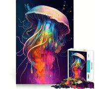 Le Puzzle de la méduse mystérieuse pour Adultes, 1000 pièces, Think Smart Toy, décoration Murale précise et Amusante 38x52cm