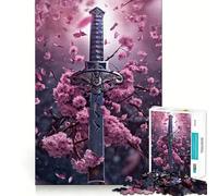 Le Puzzle Difficile Le Katana brisé pour Adultes, 1000 pièces, renforce la mémoire, soulage Le Stress, Bords de qualité supérieure, pièce d'art 38x52cm