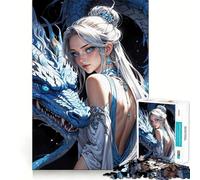 Le Puzzle Difficile L'Étreinte du Dragon pour Adultes, 1000 pièces, renforce la mémoire, soulage Le Stress, Bords de qualité supérieure, œuvre d'art 38x52cm
