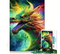Le Puzzle Dragon Matcha Version 1000 pièces pour Adultes Jeu de réflexion et de détente Découpe Parfaite Cadeau mémorable 50x75cm
