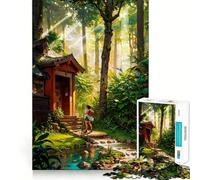Le Puzzle du Voyageur Perdu pour Adultes, 1000 pièces, Jeu de réflexion Stimulant, apaisement de l'esprit, Collection d'œuvres d'art aux découpes nettes 38x52cm