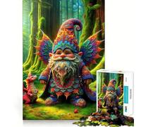 Le Puzzle Fractal Forest Mystic de 1000 pièces pour Adolescents, Jouet cognitif, Loisir Doux, Assemblage de Motifs, œuvre d'art 38x52cm