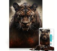 Le Puzzle Golden Predator pour Adultes, 1000 pièces, Jeu de réflexion Stimulant, idéal pour apaiser l'esprit, Collection d'œuvres d'art aux Contours Nets 38x26cm