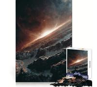 Le Puzzle Horizon de l'astéroïde de 1000 pièces pour Adolescents, Puzzle Wise Think Toy, Simple et Amusant, découpe précise, Père Noël, Vœux 38x26cm