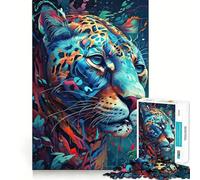 Le Puzzle Jaguar attentif pour Adolescents, 1000 pièces, Jouet de logique Pure, Calme et épuré, décoration Murale 38x26cm