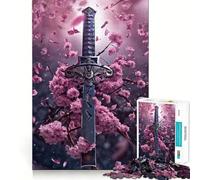 Le Puzzle Katana brisé pour Adolescents, 1000 pièces, Jouet Intelligent et apaisant, découpe Facile, 50x75cm