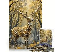 Le Puzzle Kintsugi du cerf de 1000 pièces pour Adolescents Un Jeu de mémoire Relaxant et Amusant à Assembler, pour Une Belle Surprise 50x75cm