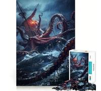 Le Puzzle Kraken de 1000 pièces pour Adolescents, Un Jeu Stimulant pour l'esprit, Un Passe-Temps Calme, Une découpe précise, Un Joli Cadeau 38x52cm