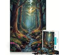 Le Puzzle La forêt secrète pour Adolescents, 1000 pièces, idéal pour stimuler la mémoire, se détendre et créer Un Cadeau Exceptionnel 38x52cm