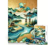 Le Puzzle La Porte du Paradis pour Adolescents, 1000 pièces, stimule la mémoire, se détend, Bords précis, 50x75cm