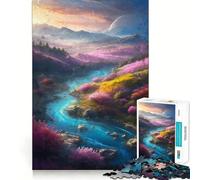 Le Puzzle La rivière de la Vie pour Adolescents, 1000 pièces, Jeu Intelligent et Complice, découpe Lisse, liste de souhaits du Père Noël 38x26cm