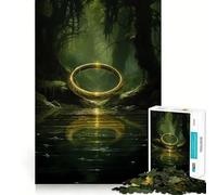 Le Puzzle l'anneau Unique dans la forêt 1000 pièces pour Adultes, Jeu de logique et de réflexion, détente et Relaxation, découpe précise, 50x75cm