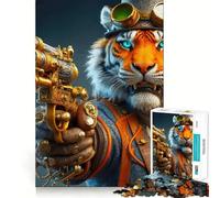 Le Puzzle Le Gambit du Tigre pour Adolescents, 1000 pièces, Jouet cognitif, Loisir Silencieux, Bords de qualité supérieure, Cadeau de Noël 50x75cm