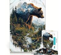 Le Puzzle Le Voyageur Solitaire de 1000 pièces pour Adolescents Un Jeu de logique et de réflexion Anti-Stress, aux découpes précises, Un Joli Cadeau 38x26cm