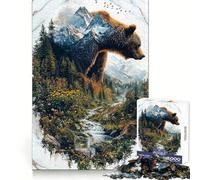 Le Puzzle Le Voyageur Solitaire de 1000 pièces pour Adolescents Un Jeu de logique et de réflexion Anti-Stress, aux découpes précises, Un Joli Cadeau 38x26cm