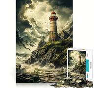 Le Puzzle Les Secrets du Vieux Phare de 1000 pièces pour Adultes Un Jeu Stimulant pour Le Cerveau, Un Moment de Paix et de créativité 38x52cm