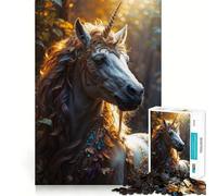 Le Puzzle Licorne Blanche pour Adolescents, 1000 pièces, Jouet Intelligent et apaisant, découpe Facile, 50x75cm