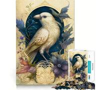 Le Puzzle L'Oiseau Blanc pour Adultes, 1000 pièces, pour stimuler la mémoire, Passer Un Moment agréable, à Assembler Selon Le Motif de la liste de souhaits du Père Noël 50x75cm