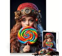 Le Puzzle Lollipop Muse de 1000 pièces pour Adolescents Jeu de logique Stimulant, détente et créativité Cadeau d'anniversaire Surprise 38x26cm