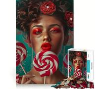 Le Puzzle Lollipop Teenager de 1000 pièces, idéal pour stimuler la mémoire, à Assembler à la Maison ou comme Cadeau Parfait 50x75cm