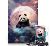 Le Puzzle Mystic Panda de 1000 pièces pour Adolescents, Jeu de réflexion, activité à la Maison, découpe Premium, Cadeau de Noël 50x75cm