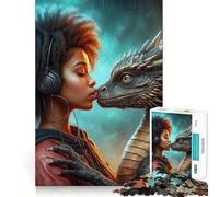 Le Puzzle Mystique Rencontre 1000 pièces pour Adolescents Jeu de logique Stimulant Détente et clarté Cadeau d'anniversaire Surprise 38x52cm
