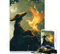 Le Puzzle Rencontre enflammée pour Adultes, 1000 pièces, Jeu de réflexion Stimulant, apaisement de l'esprit, Collection d'œuvres d'art aux Contours Nets 38x52cm