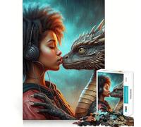 Le Puzzle Rencontre Mystique pour Adolescents, 1000 pièces, Jeu de réflexion, Jeu de Groupe, découpe de précision, Cadeau de Festival 38x26cm